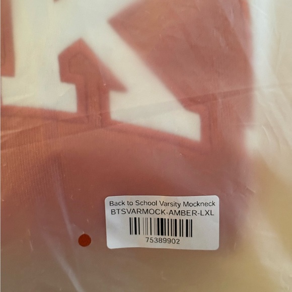 Parke Back to School Varsity Mockneck Amber | Size L/XL - Picture 6 of 7